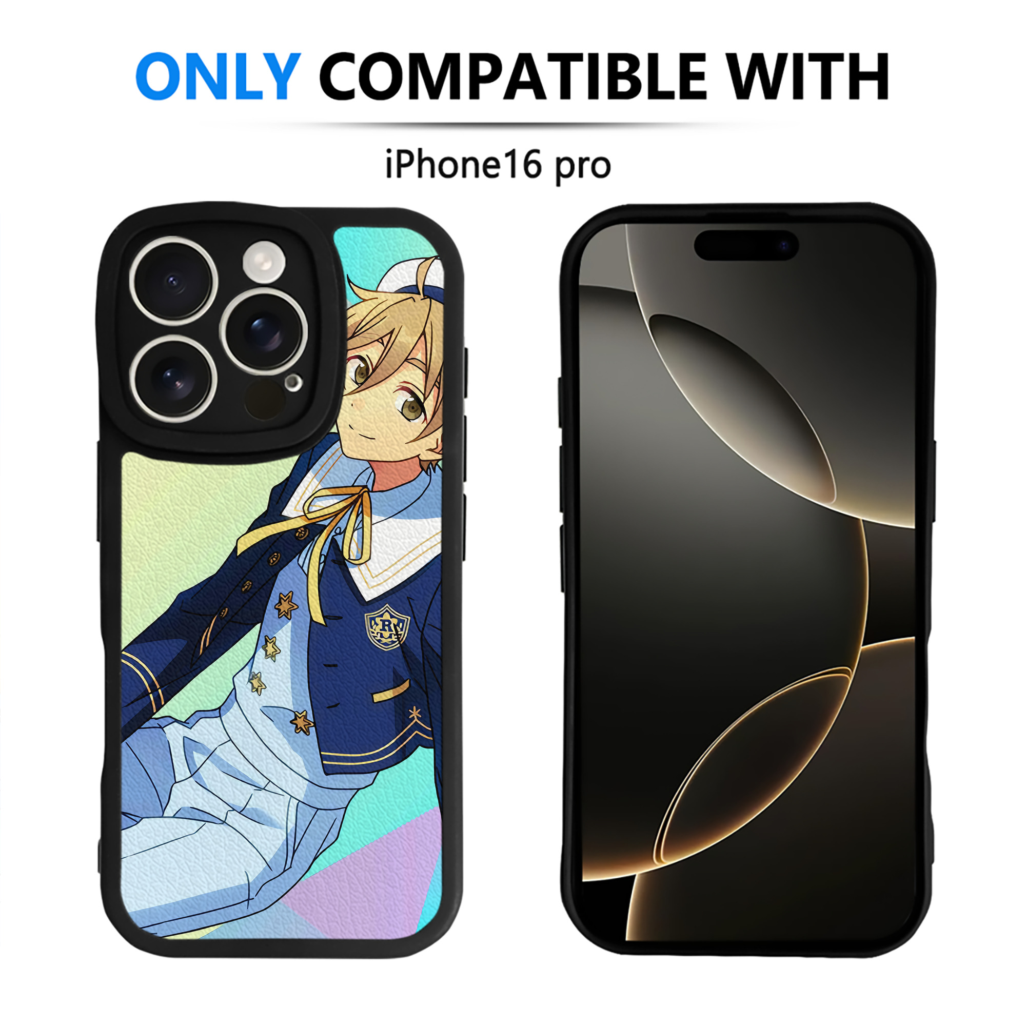 （画像用） あんさんぶるスターズ! Ensemble Stars 【iPhone 16シリーズ対応】シリコンスマホケース（レザー調） 材質：シリコン
